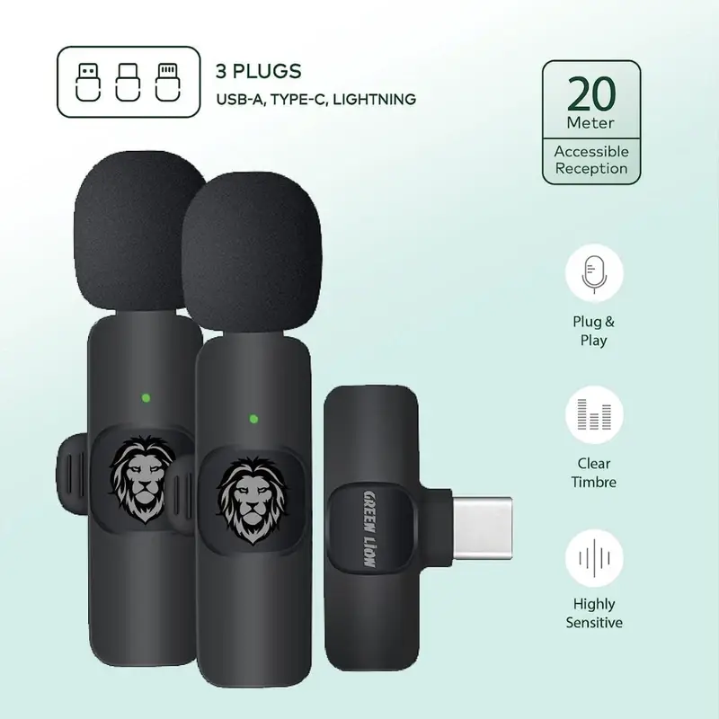 میکروفن یقه ای گرین لاین مدل DualMic